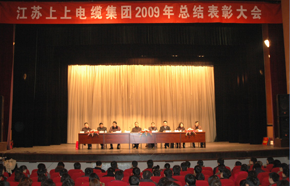 江蘇上上電纜集團(tuán)隆重召開2009年度總結(jié)表彰大會