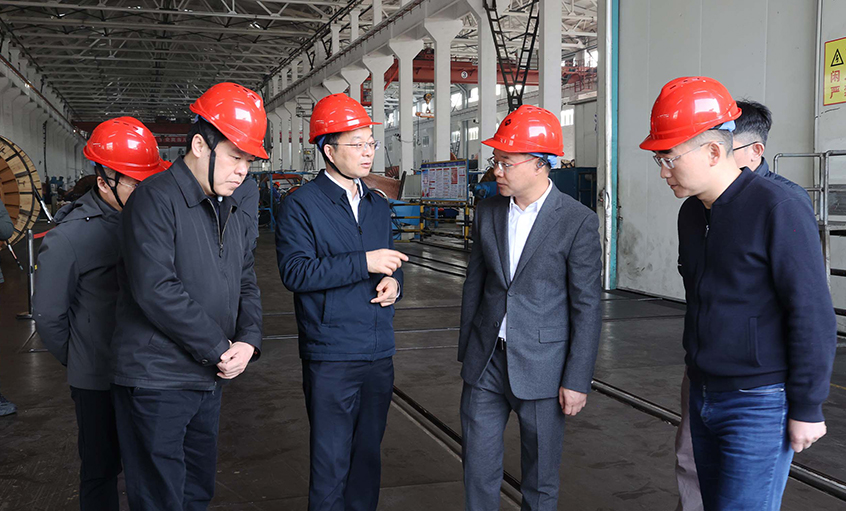 常州市委副書記、市長周偉一行走訪上上電纜